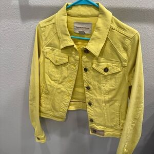 Pilcro Yellow Lemon Color Denim Jacket SZ S